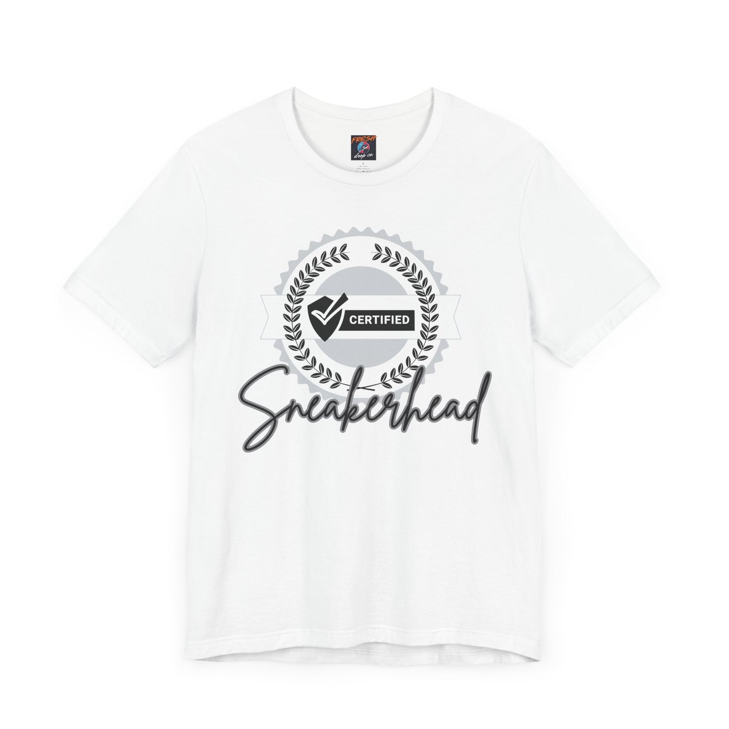 Sneakerhead Laurel Wreath T-Shirt - Unisex Jersey Short Sleeve Tee for Sneaker Lovers, Jordan 5 Black Metallic, Jordan 3 Black Cats, Jordan