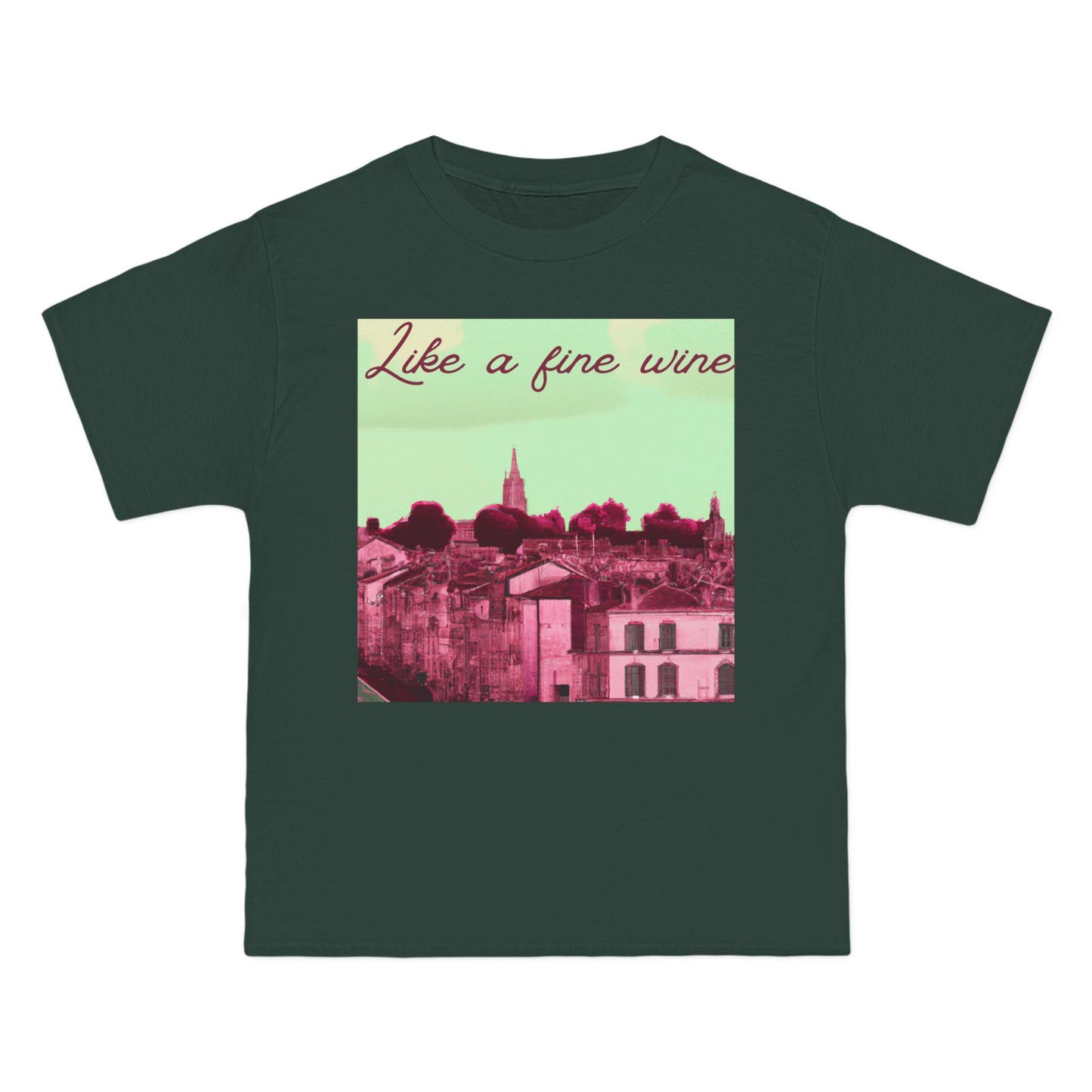 Like a Fine Wine Beefy-T® Short-Sleeve T-Shirt, Vintage Aesthetic Tee, Sneakerhead Gift, Nike SB Dunk Colorway Shirt, Burgundy and Forest