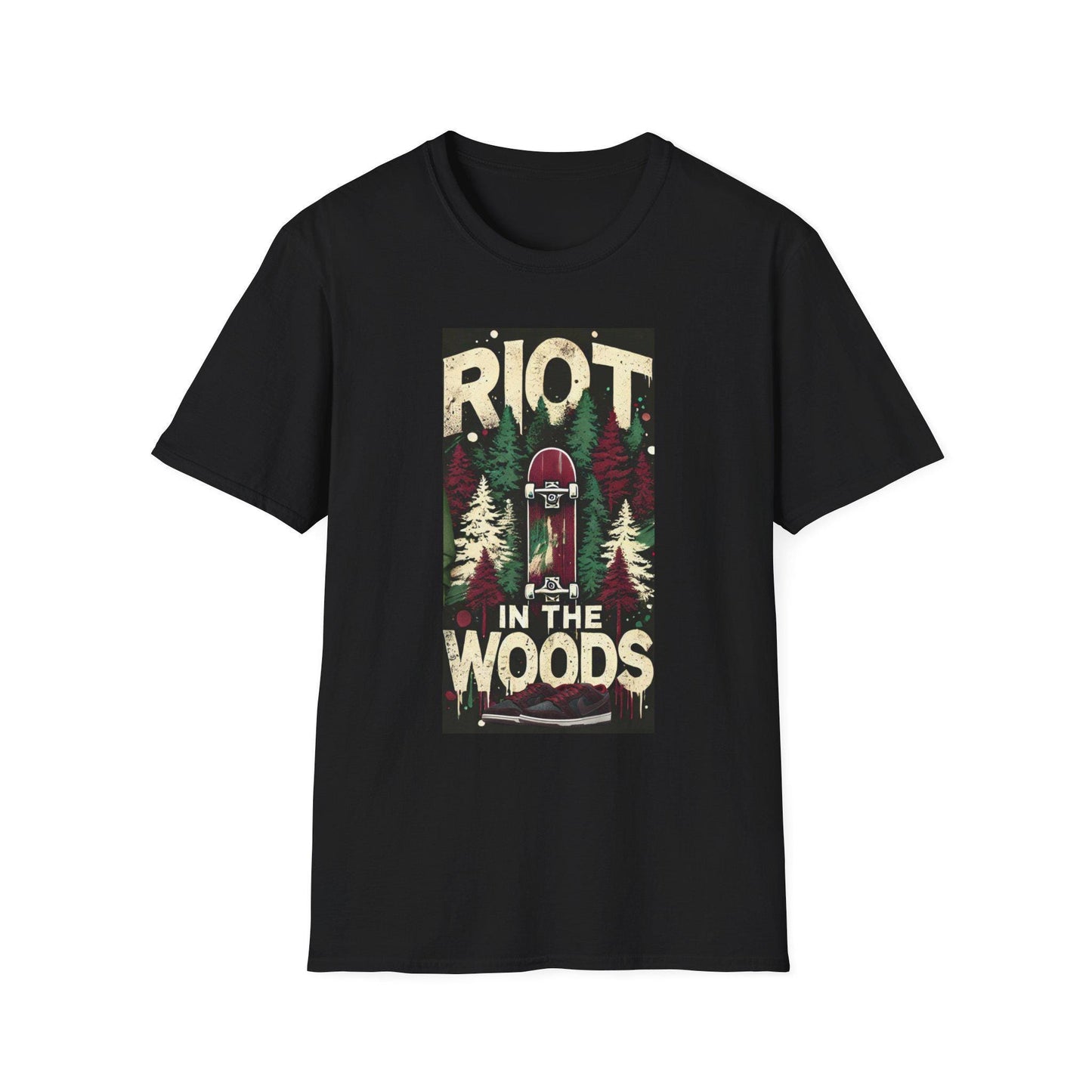 Matching Colorway Tee-Shirt for RIOT Skateshop x Nike Dunk SB Low, Unisex Softstyle Tshirt, Skateboarder Gift, Skater Apparel, Streetwear