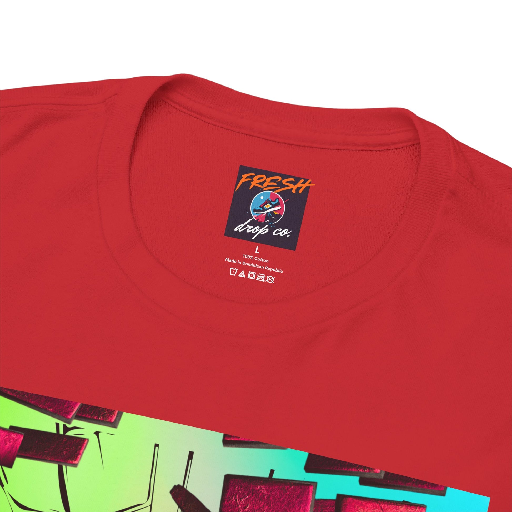 Model wearing Kool-Aid Ja 2 matching shirt with sneakers