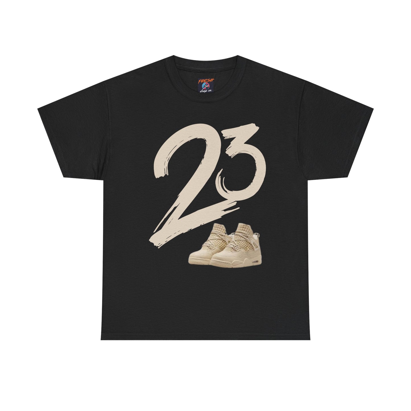 Golden Net Unisex Tee | Neutral & Gold Streetwear T-Shirt for Sneaker Lovers, AJ4 colorway matching