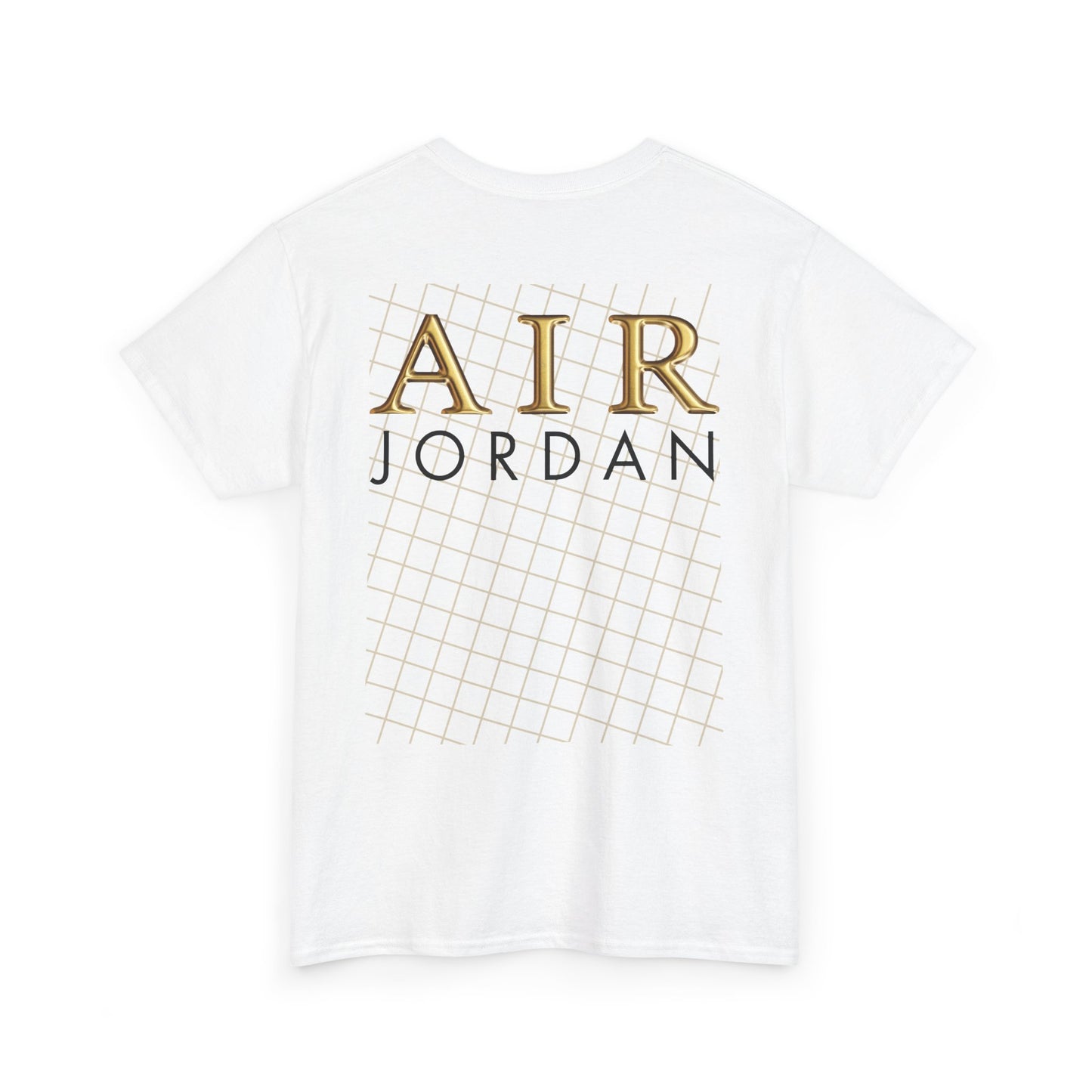 Golden Net Unisex Tee | Neutral & Gold Streetwear T-Shirt for Sneaker Lovers, AJ4 colorway matching