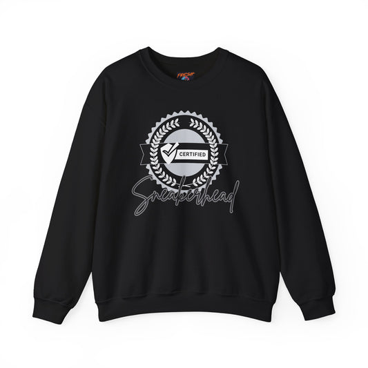 Sneakerhead Laurel Crewneck Sweatshirt - Must-Have for Streetwear Enthusiasts, Unisex Sweatshirt, Sneaker Lover Gift, Black and White