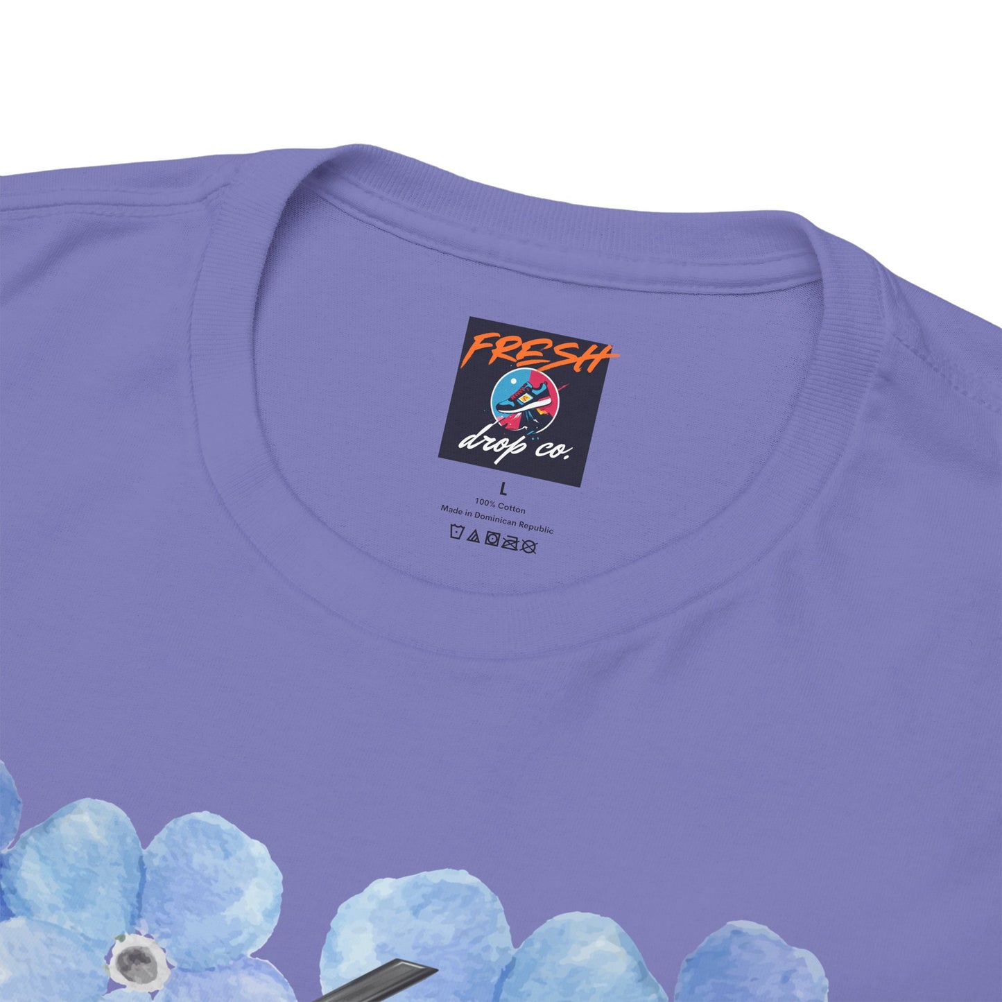 Jordan 4 matching shirt in floral design with Forget Me Not sneaker tones – FreshDropCo