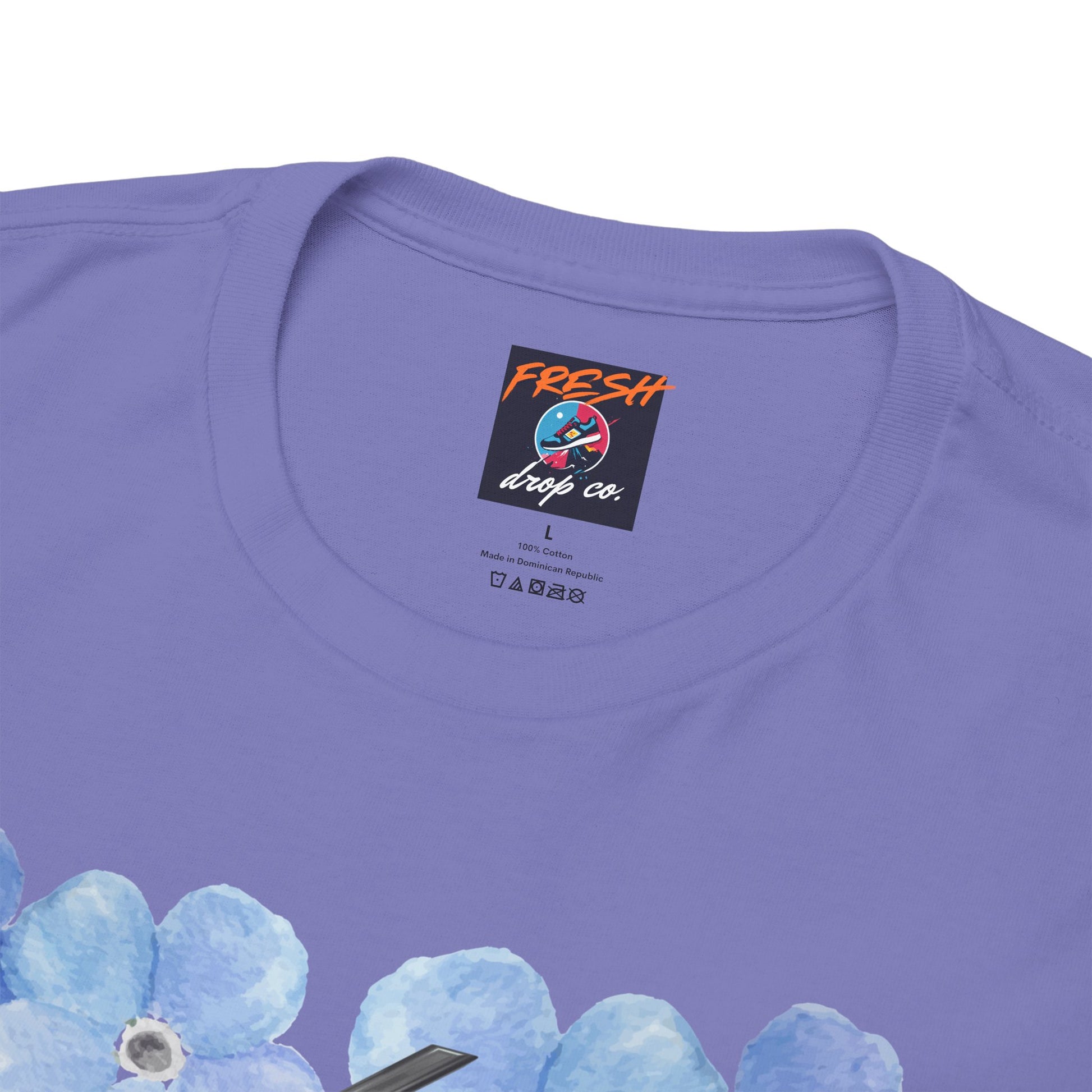 Jordan 4 matching shirt in floral design with Forget Me Not sneaker tones – FreshDropCo