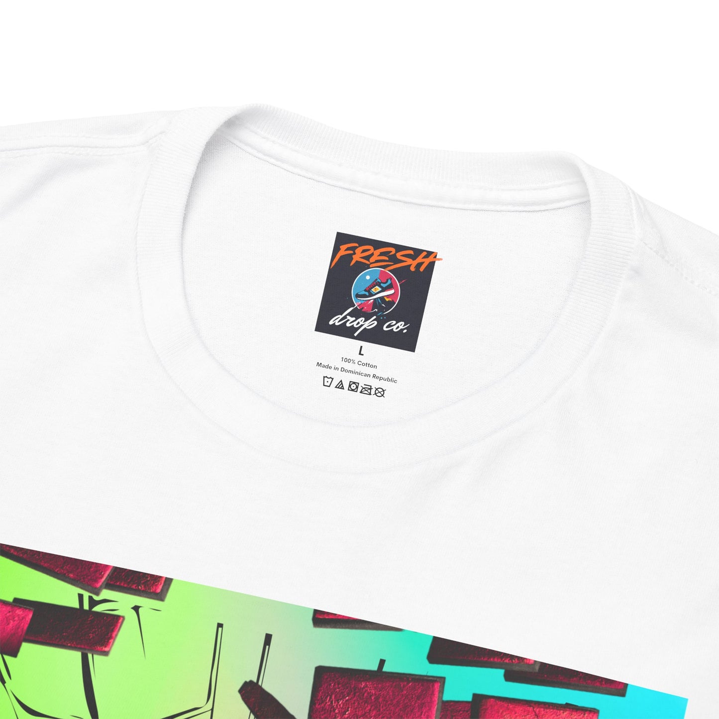 Model wearing Kool-Aid Ja 2 matching shirt with sneakers