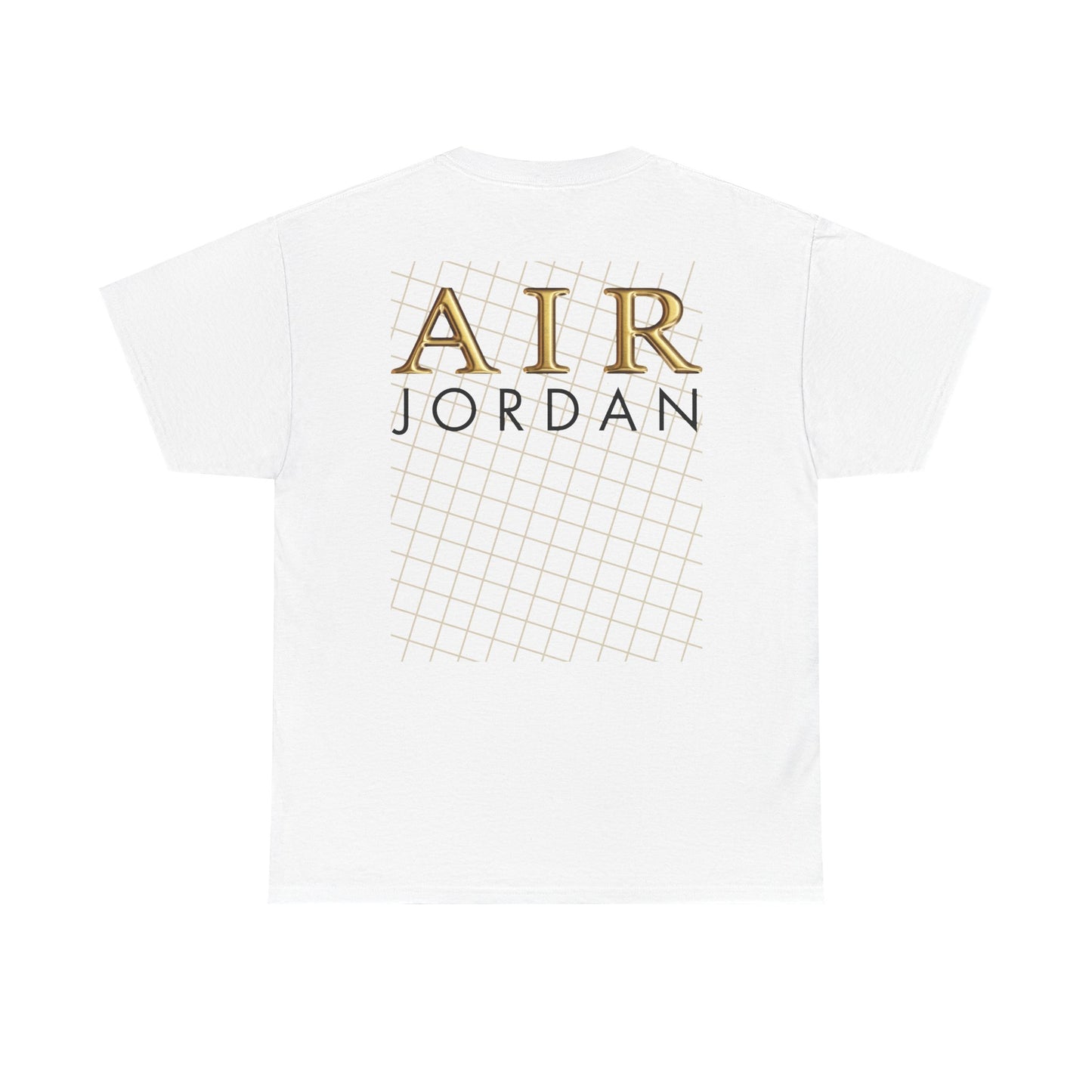 Golden Net Unisex Tee | Neutral & Gold Streetwear T-Shirt for Sneaker Lovers, AJ4 colorway matching