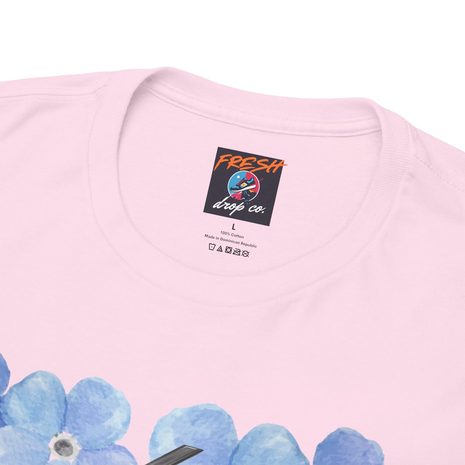Jordan 4 matching shirt in floral design with Forget Me Not sneaker tones – FreshDropCo