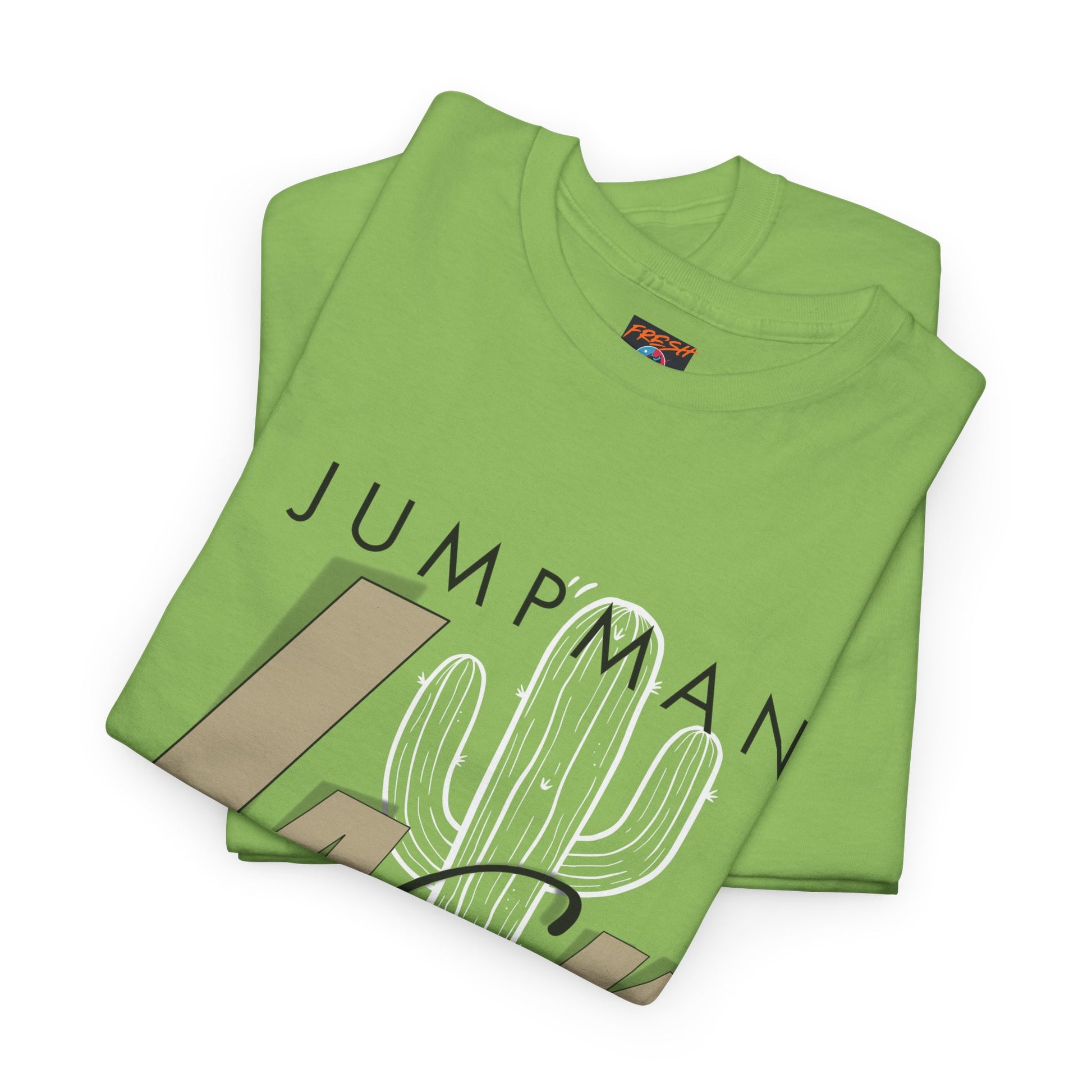 Streetwear tee with cactus illustration and JACK typography