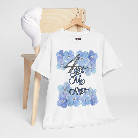 Front view of floral graphic tee matching Jordan 4 Forget Me Not sneakers – FreshDropCo