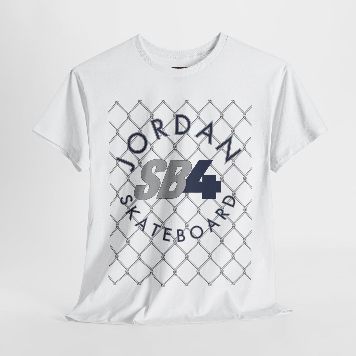 Jordan 4 inspired SB4 Graphic Tee, Urban Skate Culture Unisex Heavy Cotton Shirt, Navy/Grey/Black Streetwear Top, Retro Sneaker Tribute Tee