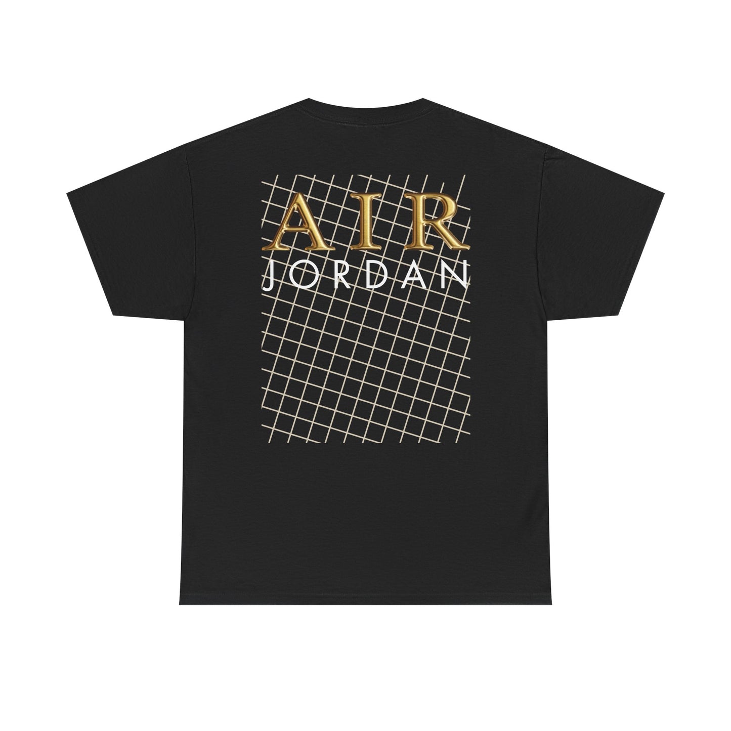 Golden Net Unisex Tee | Neutral & Gold Streetwear T-Shirt for Sneaker Lovers, AJ4 colorway matching