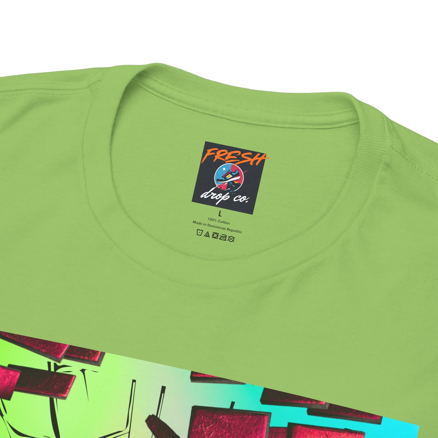 Model wearing Kool-Aid Ja 2 matching shirt with sneakers