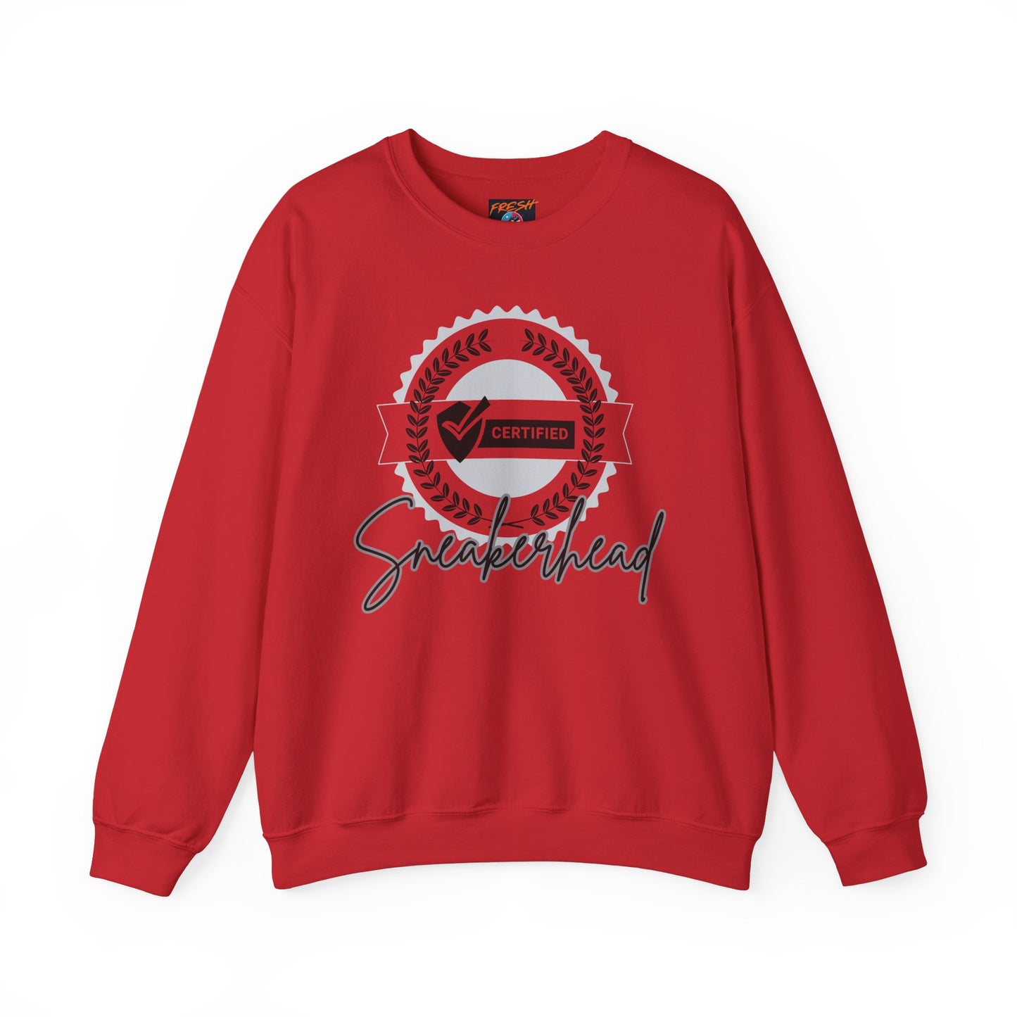 Sneakerhead Laurel Crewneck Sweatshirt - Must-Have for Streetwear Enthusiasts, Unisex Sweatshirt, Sneaker Lover Gift, Black and White