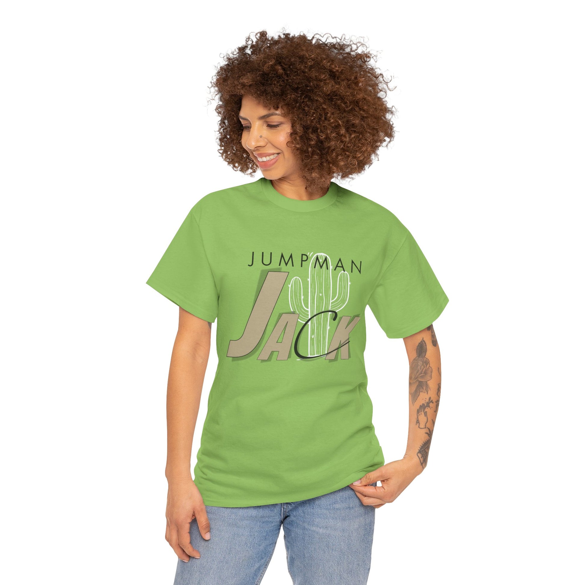 Bright Cactus Jack tee with desert cactus design