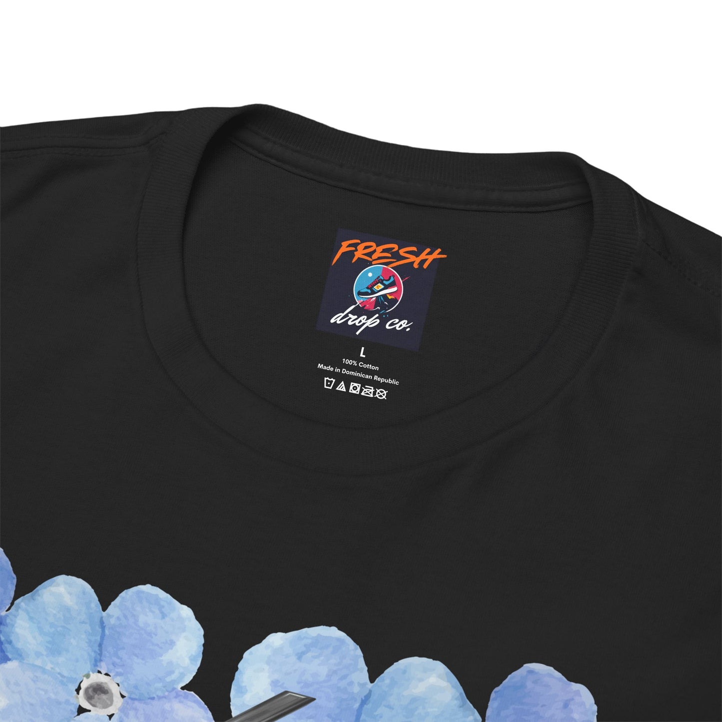 Jordan 4 matching shirt in floral design with Forget Me Not sneaker tones – FreshDropCo