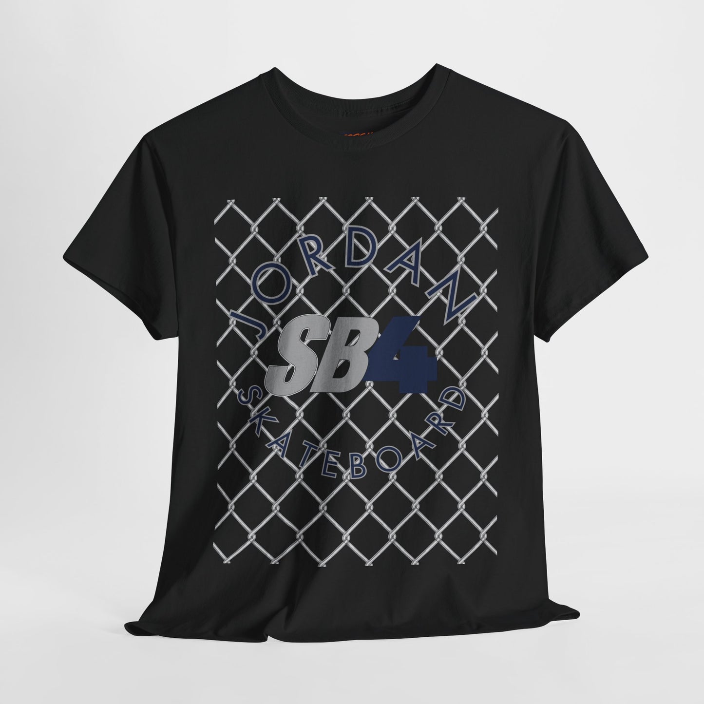 Jordan 4 inspired SB4 Graphic Tee, Urban Skate Culture Unisex Heavy Cotton Shirt, Navy/Grey/Black Streetwear Top, Retro Sneaker Tribute Tee
