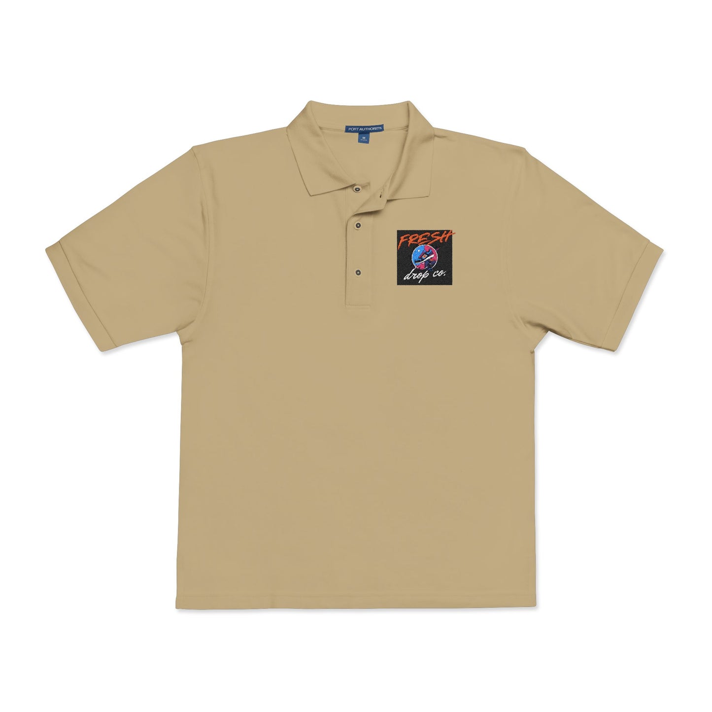 Embroidered Polo Shirt, Fresh Drop Co First Edition, New Release, Unisex, Preppy Style, Classic Fit, Trendy Fashion