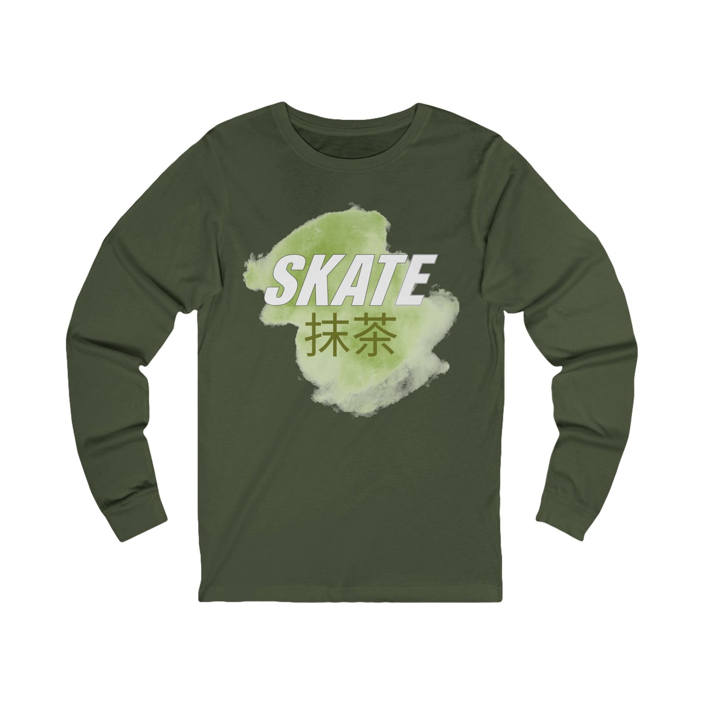 Matcha Flow Long Sleeve Tee, Streetwear Skateboard Shirt, Nike SB Dunk, Matcha Colorway Graphic Tee, Sneaker Lover Gift, Skate Enthusiasts