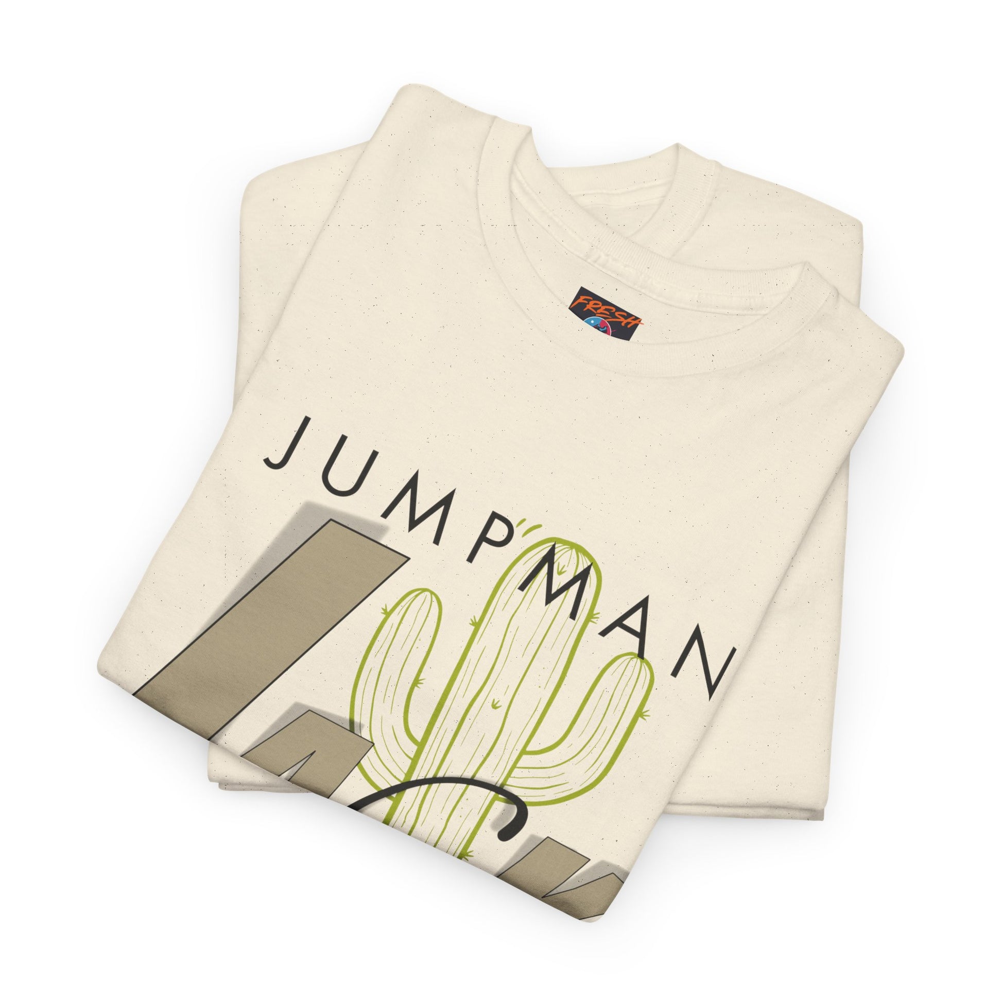 Streetwear tee with cactus illustration and JACK typography