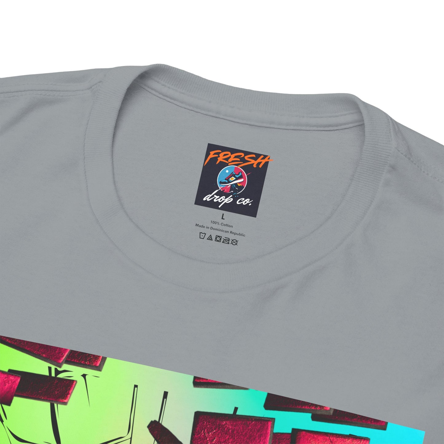 Model wearing Kool-Aid Ja 2 matching shirt with sneakers