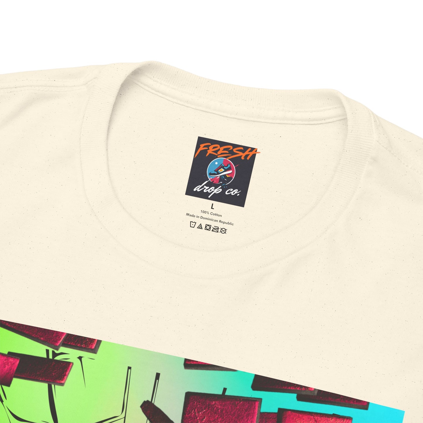 Model wearing Kool-Aid Ja 2 matching shirt with sneakers