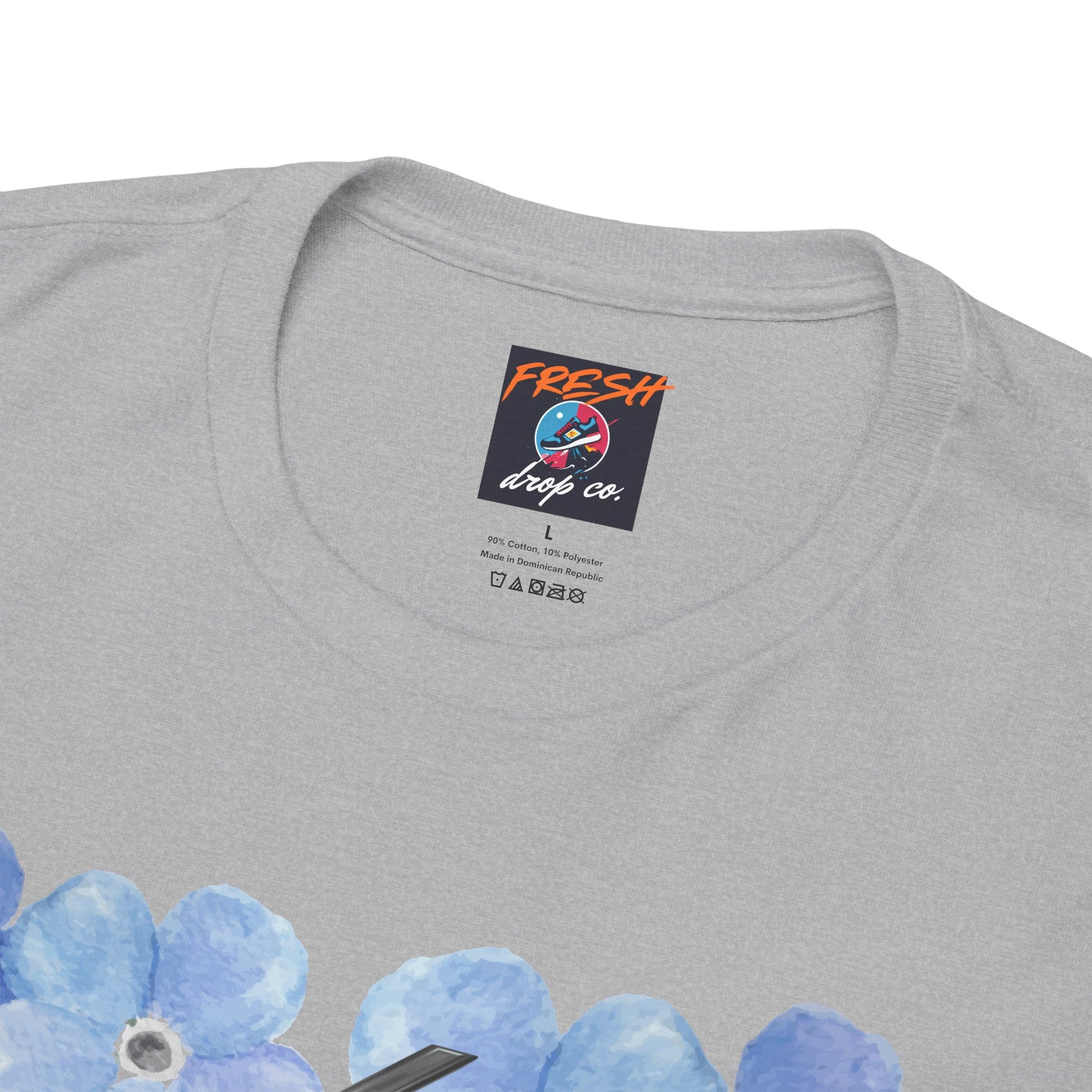 Jordan 4 matching shirt in floral design with Forget Me Not sneaker tones – FreshDropCo