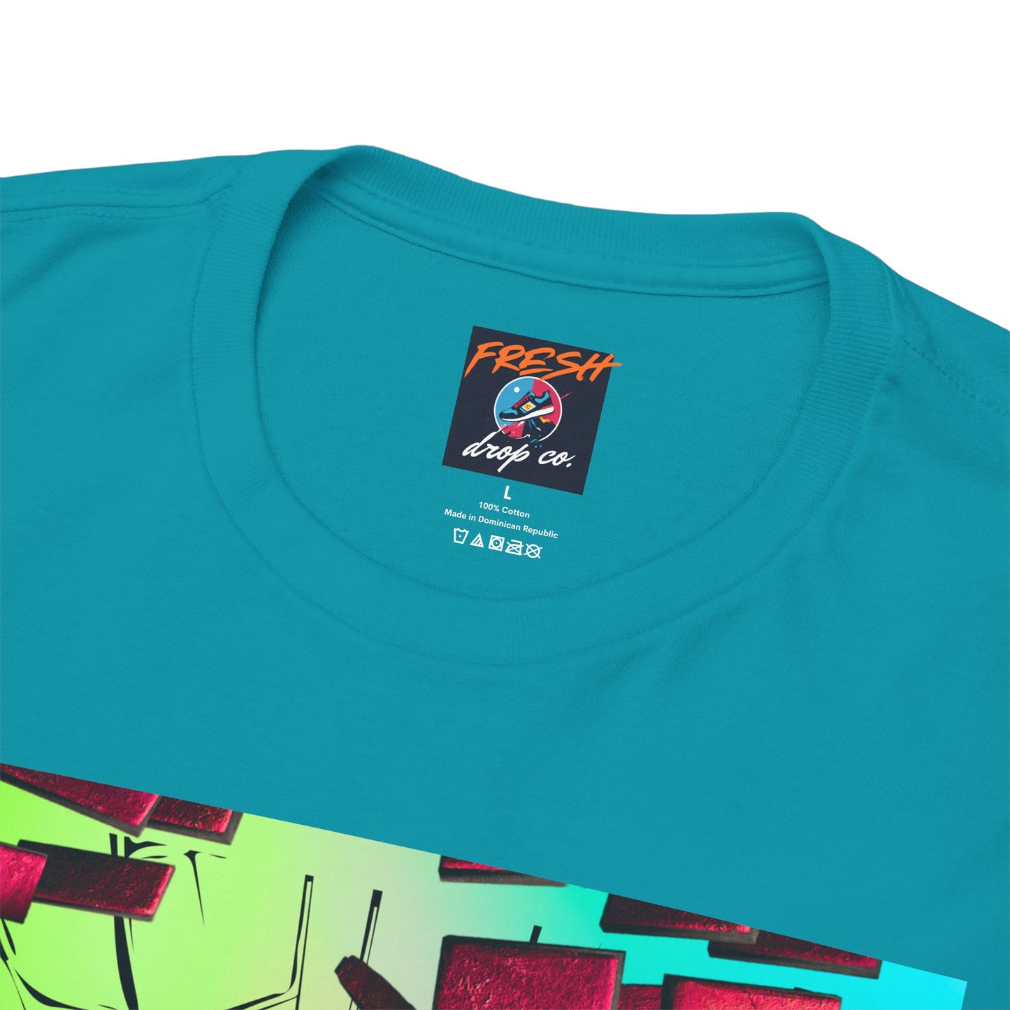 Model wearing Kool-Aid Ja 2 matching shirt with sneakers