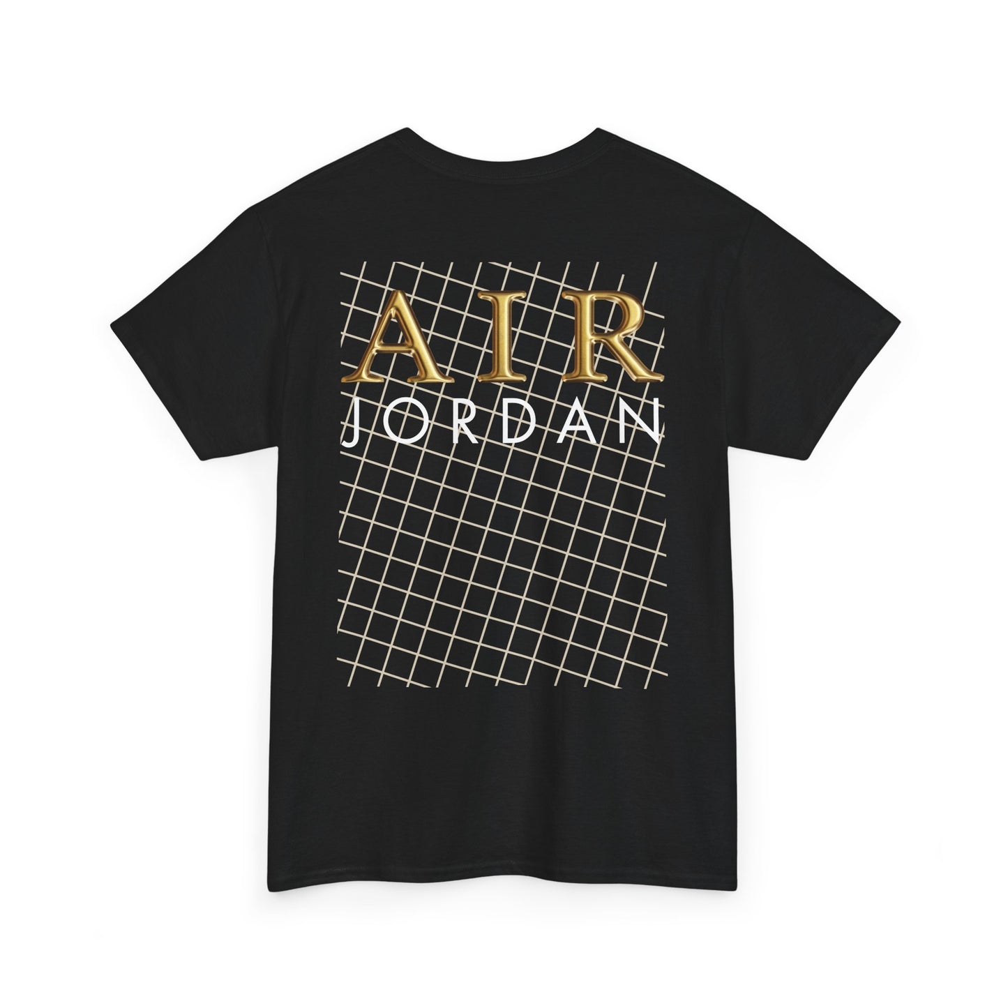 Golden Net Unisex Tee | Neutral & Gold Streetwear T-Shirt for Sneaker Lovers, AJ4 colorway matching