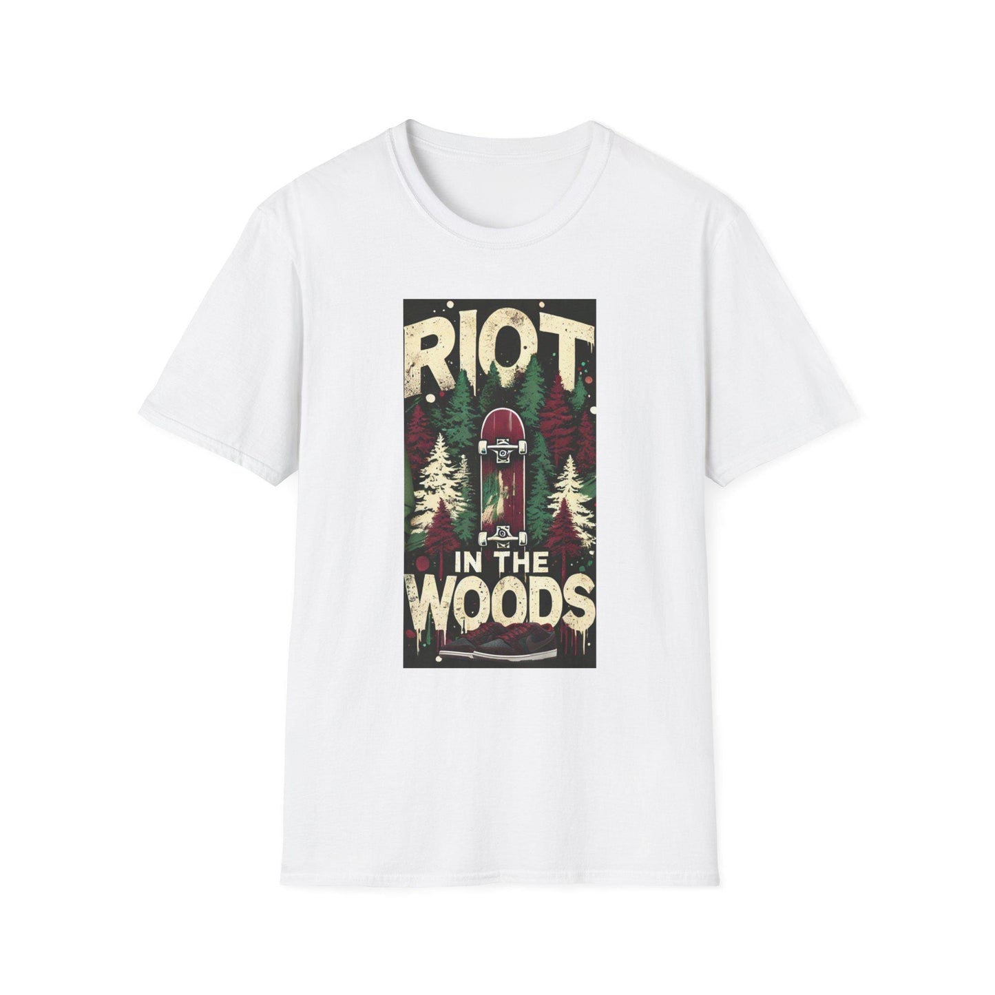 Matching Colorway Tee-Shirt for RIOT Skateshop x Nike Dunk SB Low, Unisex Softstyle Tshirt, Skateboarder Gift, Skater Apparel, Streetwear