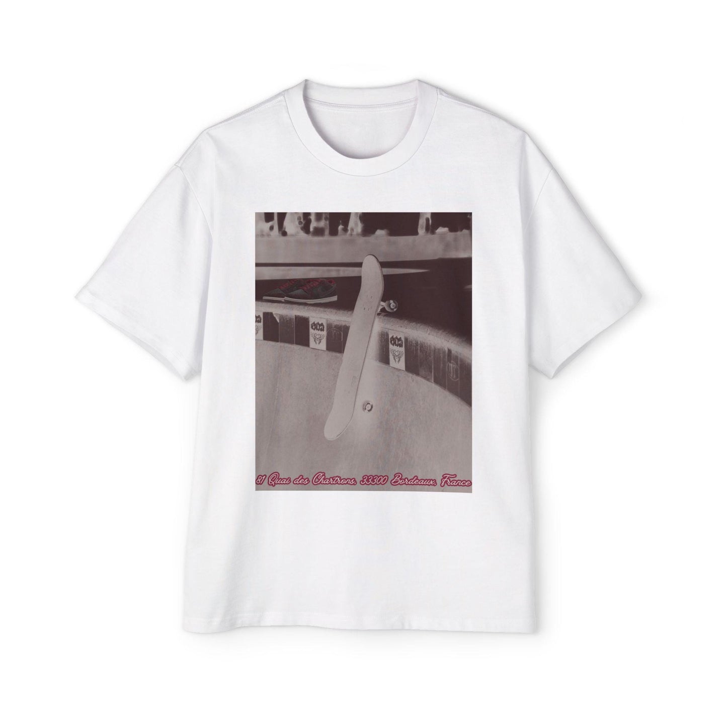 Skate Culture Oversized Tee, RIOT Skateboardshop x Nike SB Dunk, Bordeaux France, Men's Streetwear Shirt, Skateboard Graphic T-Shirt, Skater