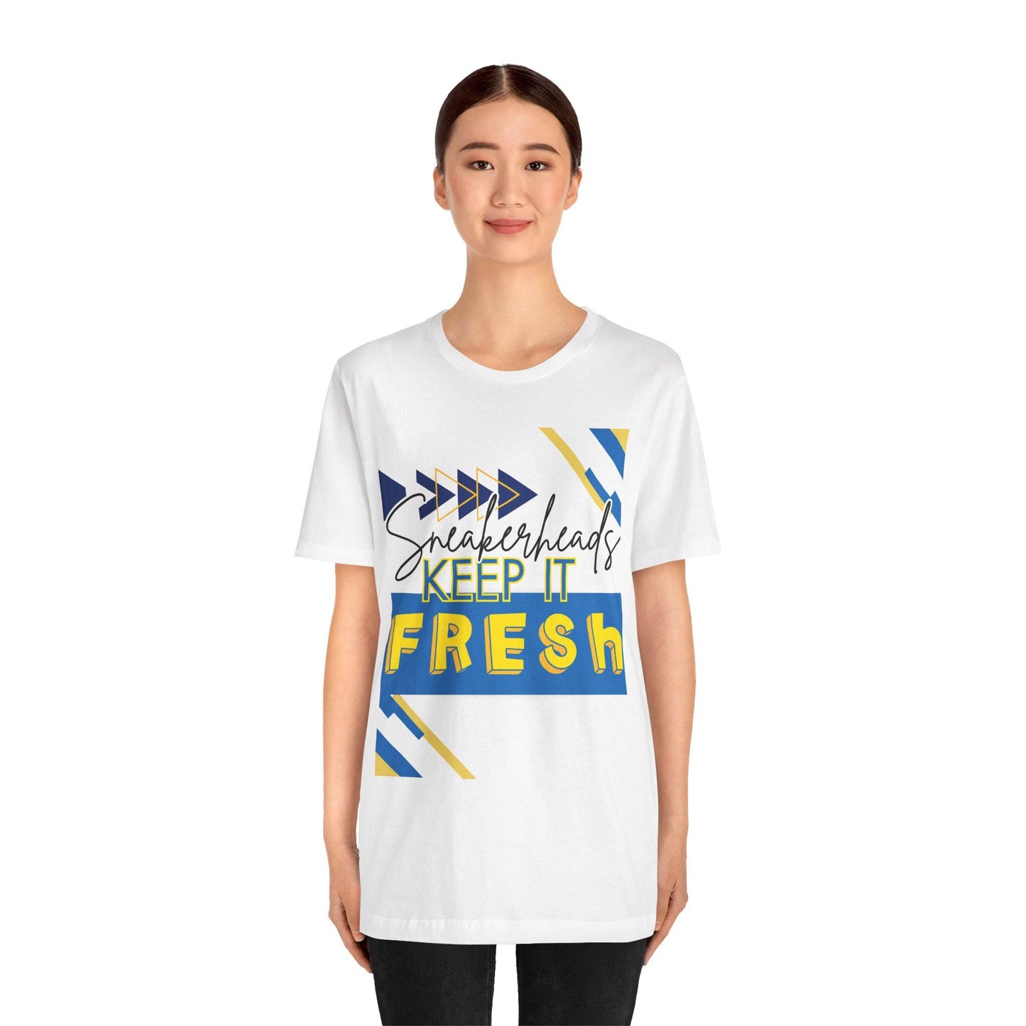 Sneakerheads Keep It Fresh T-Shirt - Unisex Tee for Sneaker Culture Enthusiasts, Travis Scott Canary Jordan 1 Low Inspired Shirt, Streetwear