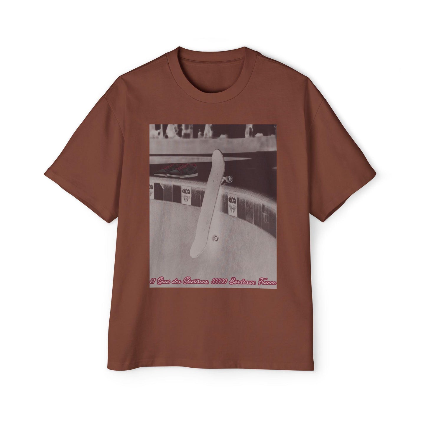 Skate Culture Oversized Tee, RIOT Skateboardshop x Nike SB Dunk, Bordeaux France, Men's Streetwear Shirt, Skateboard Graphic T-Shirt, Skater