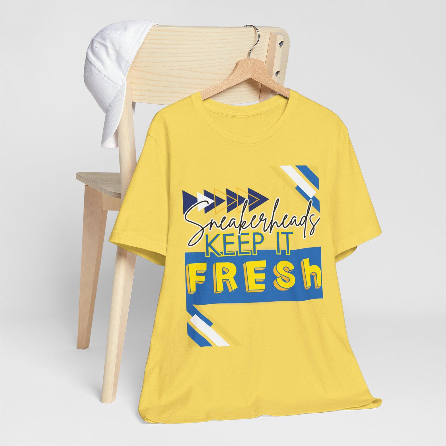 Sneakerheads Keep It Fresh T-Shirt - Unisex Tee for Sneaker Culture Enthusiasts, Travis Scott Canary Jordan 1 Low Inspired Shirt, Streetwear